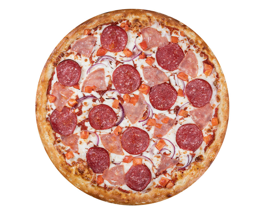 Уфа вкусная доставка. Пицца с копченой колбасой. Пицца с сырокопченой колбасой. Пицца сырокопченой колбасой и сыром. Колбаса копченая для пиццы виды.